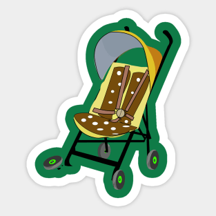 Broken Baby Stroller Sticker